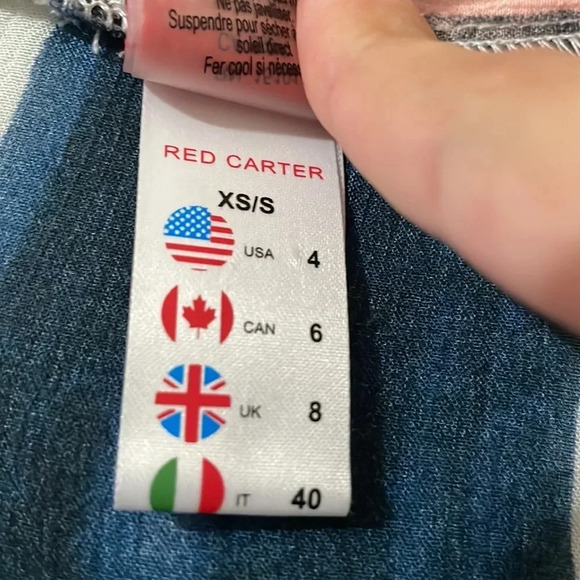 Red Carter Striped Colorful Cardigan Size XS - Picture 5 of 6